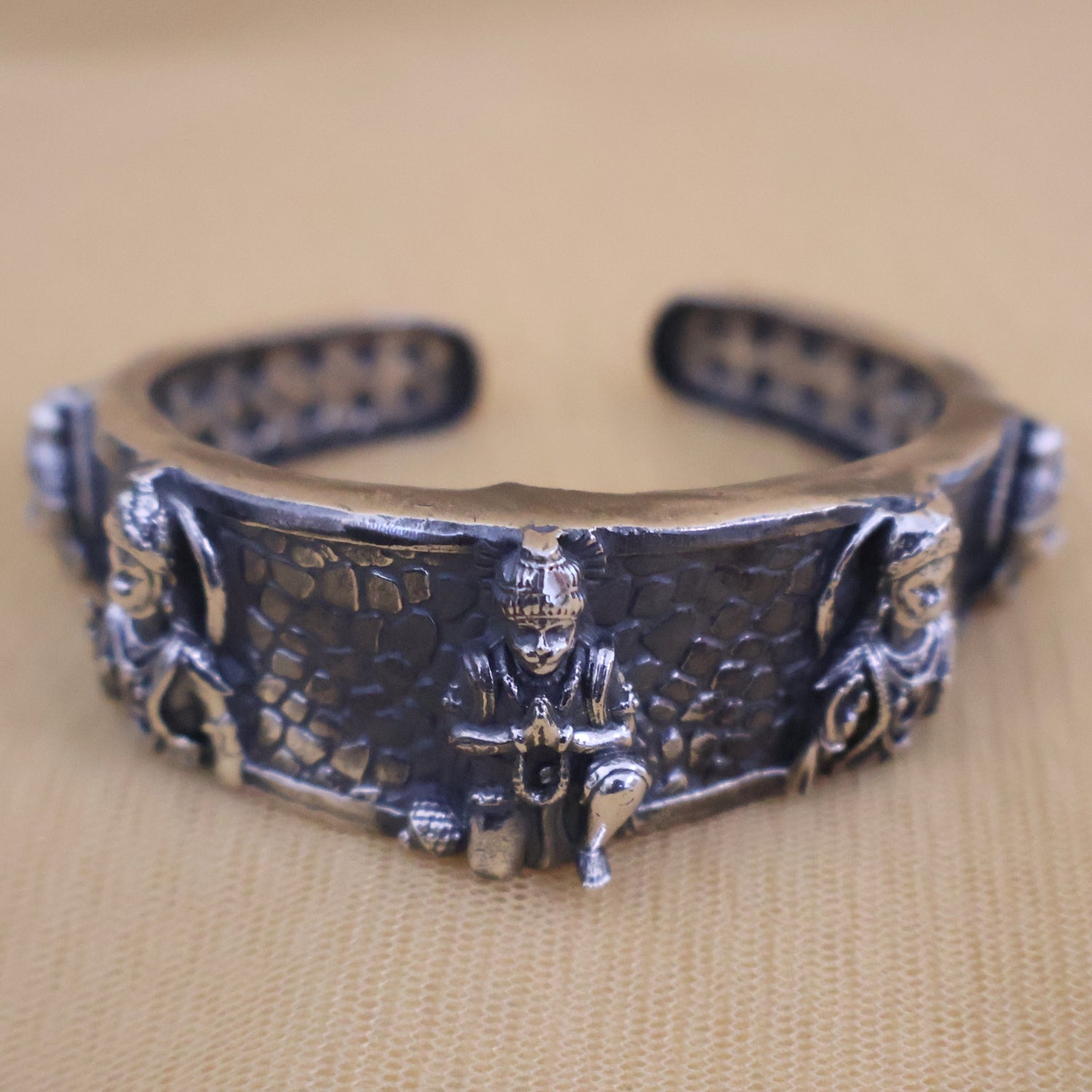 Hanuman Pure Silver Bracelet