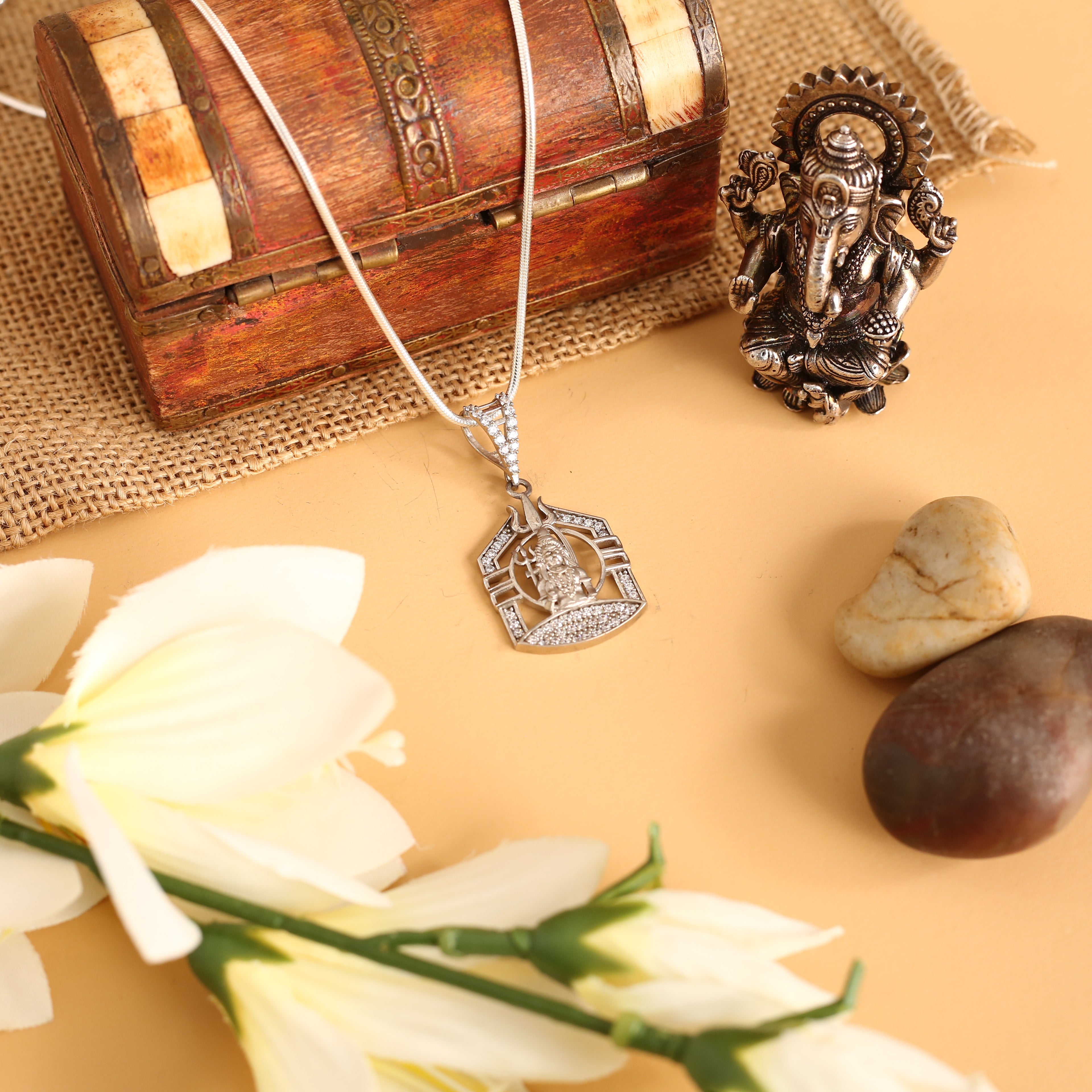 Shiva Silver Pendent Locket