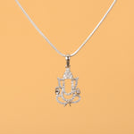 Load image into Gallery viewer, Divine Reflection: Silver Ganesha Pendant
