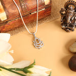 Load image into Gallery viewer, Divine Reflection: Silver Ganesha Pendant
