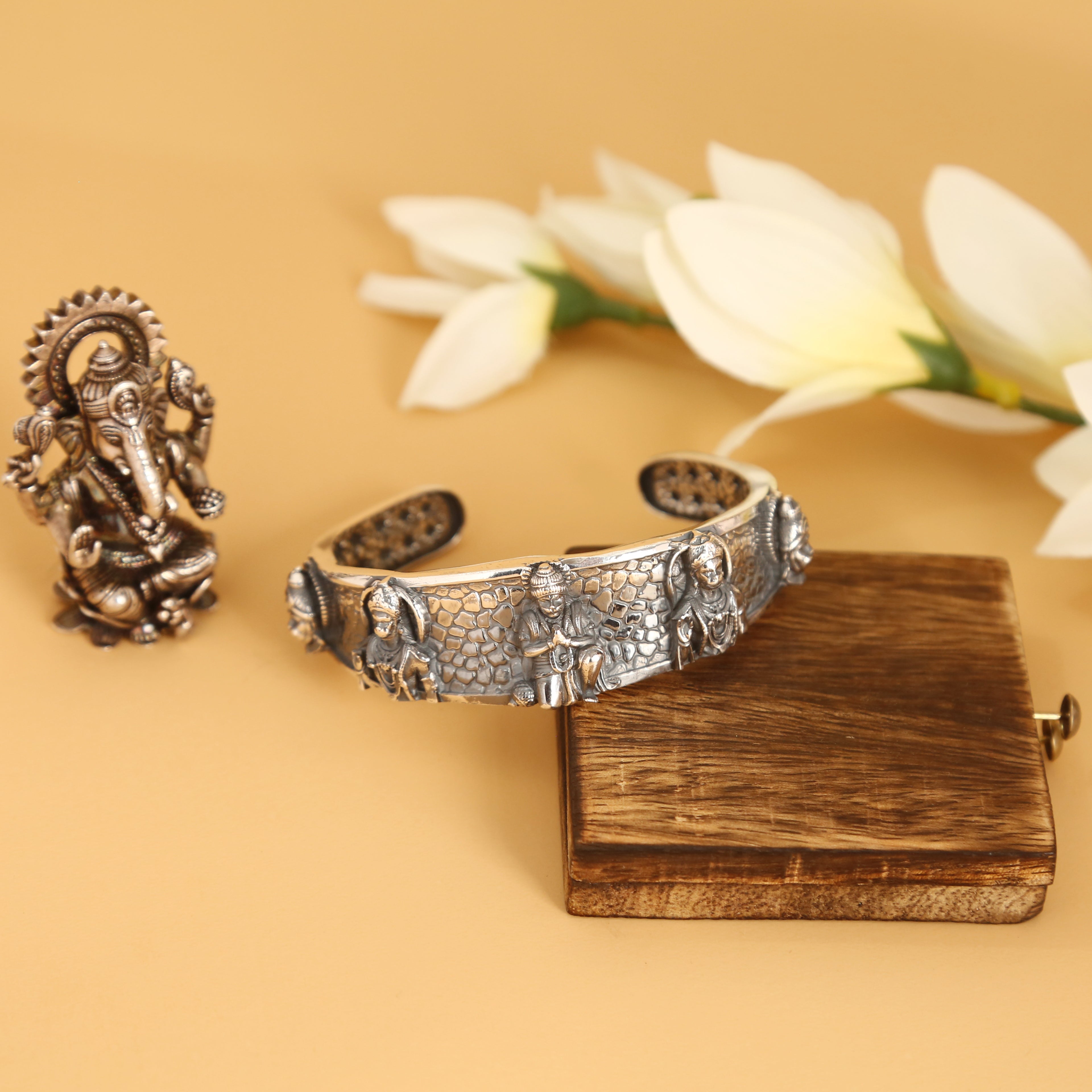 Hanuman Pure Silver Bracelet/Kada