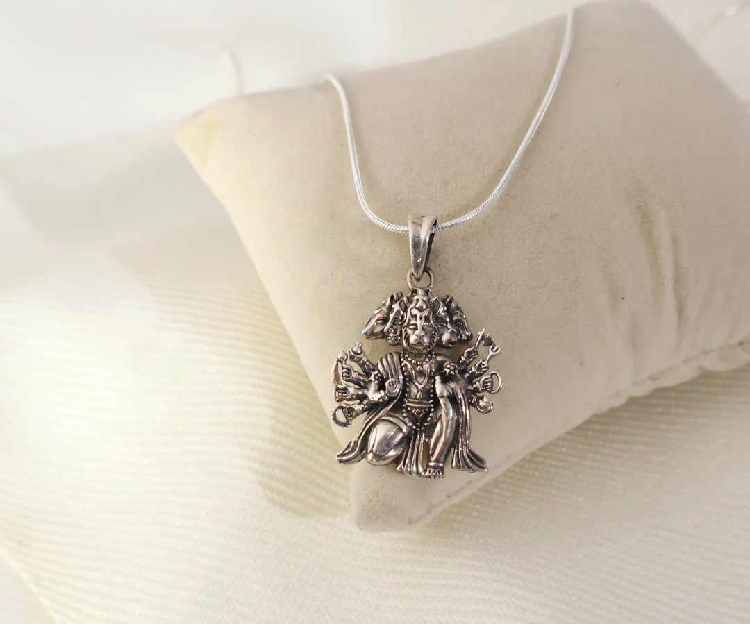 Five Faces of Faith: The Panch Mukhi Balaji Pure Silver Pendant/locket