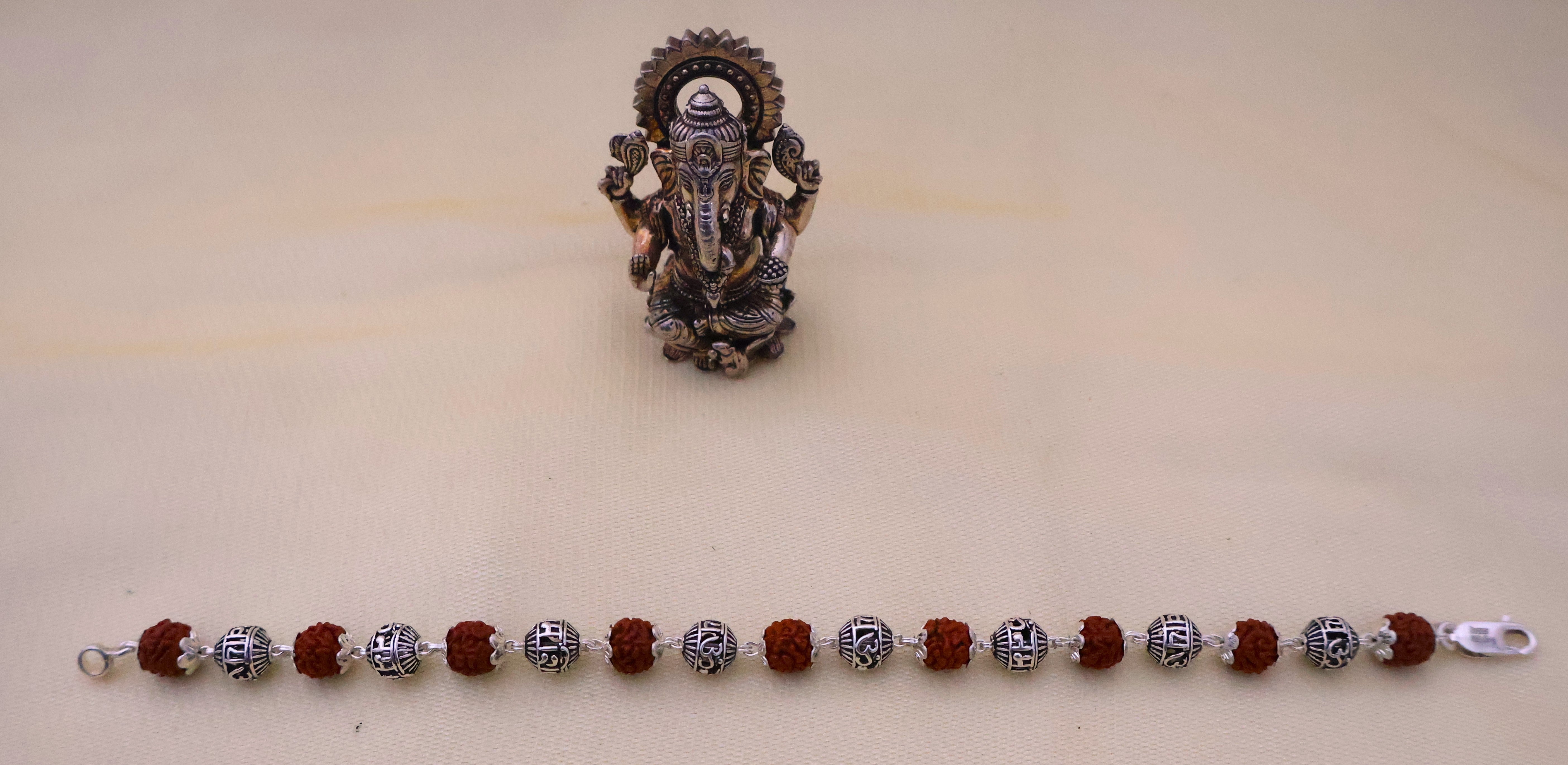 Rudraksha Silver Bracelet: Craftsman special edition