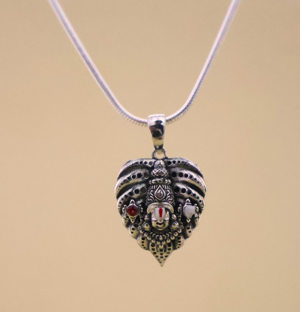 Tirupati Premium Pure Silver Pendant: Second Edition