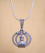 Load image into Gallery viewer, Hanuman Silver pendent With Ram Text
