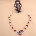 Load image into Gallery viewer, Rudraksha Silver Mahakal Bracelet: Sacred Connection
