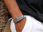 Load image into Gallery viewer, Shree Ram Silver Kada Bracelet:
