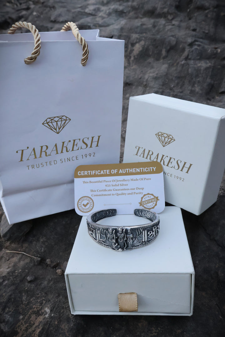 Shree Ram Darbar Pure Silver Kada Bracelet