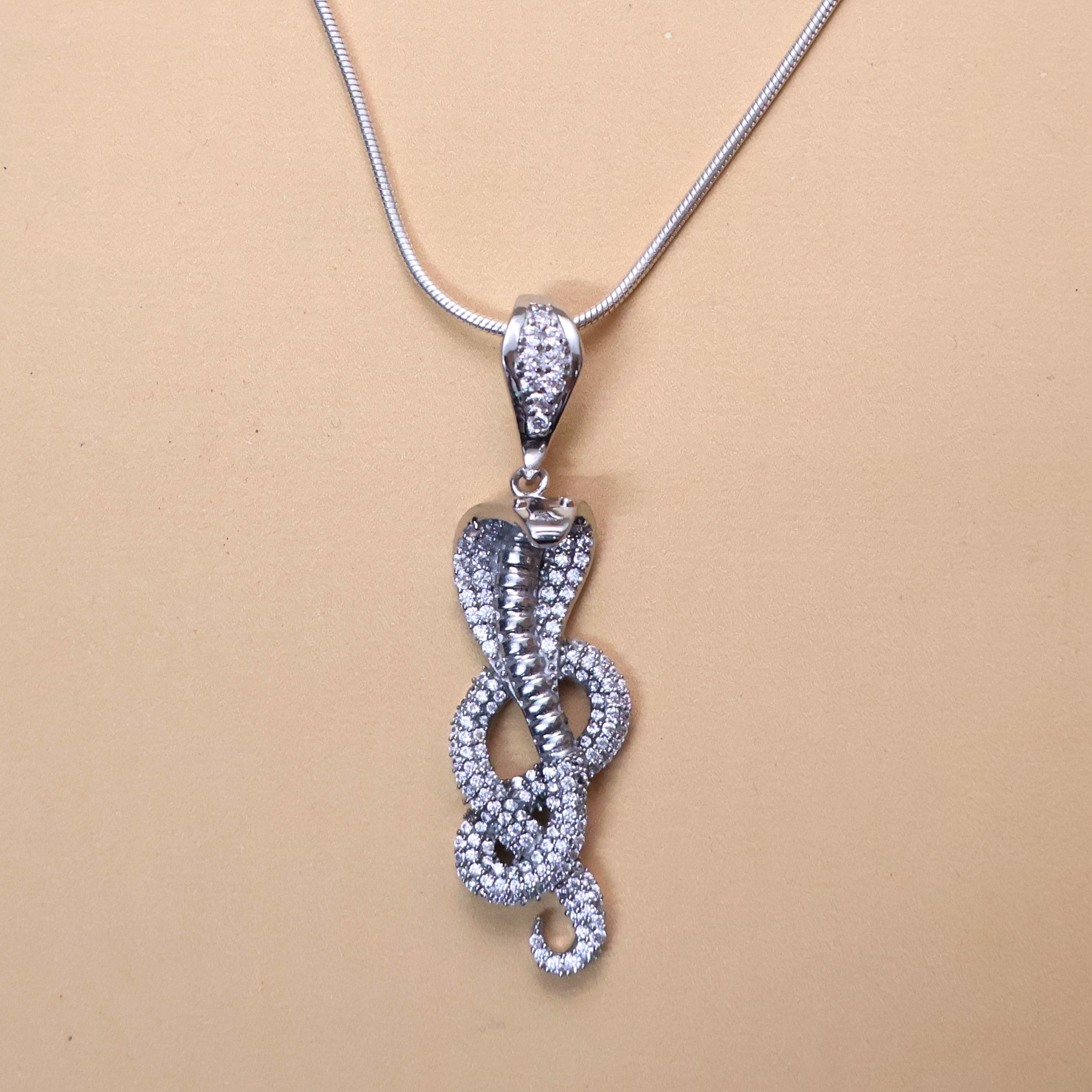 Snake Pure Silver Pendant