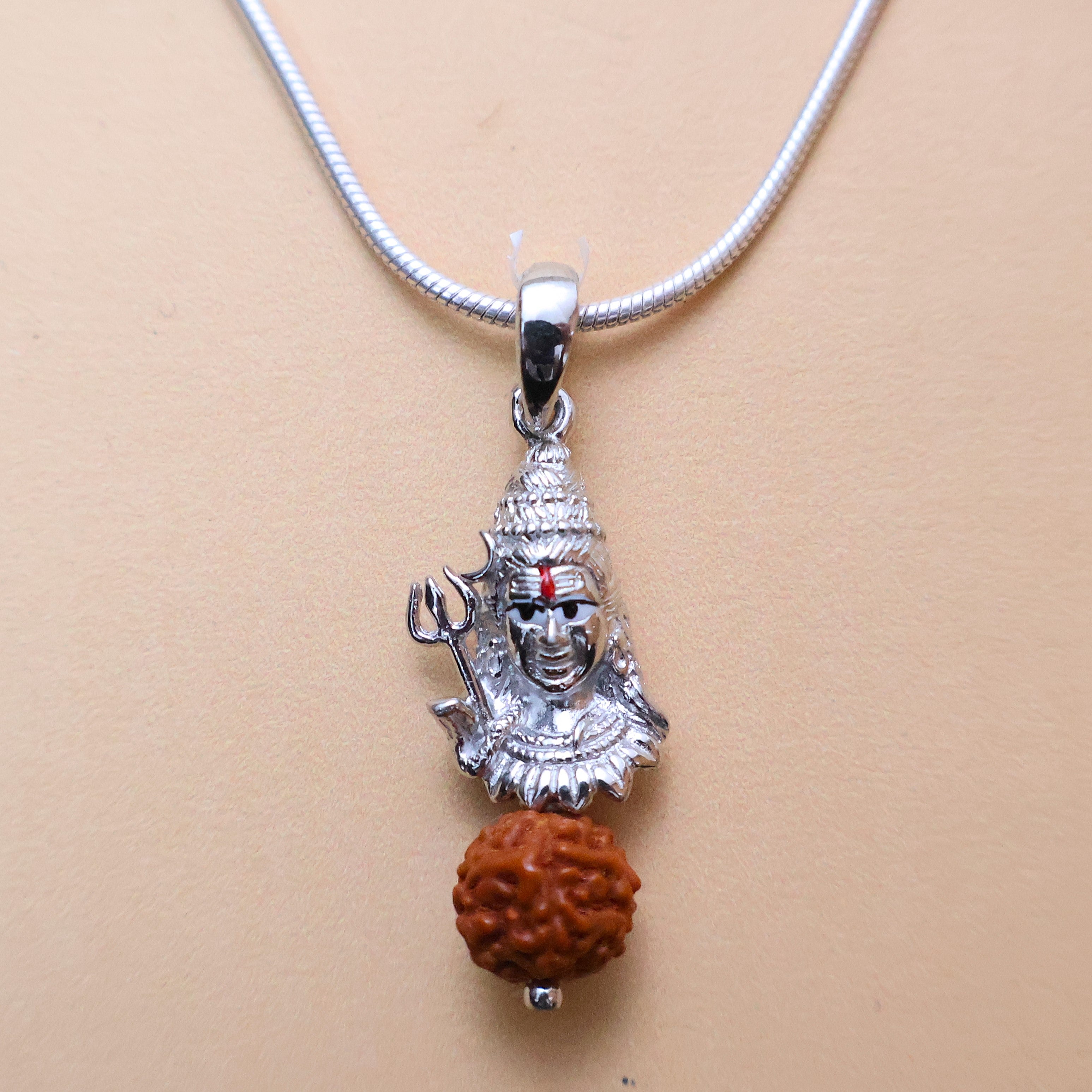 Mahadev Silver Pendent