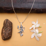 Load image into Gallery viewer, Shiva Ardhnareshwar Pure Silver Pendent : Shiv Shakti Edition
