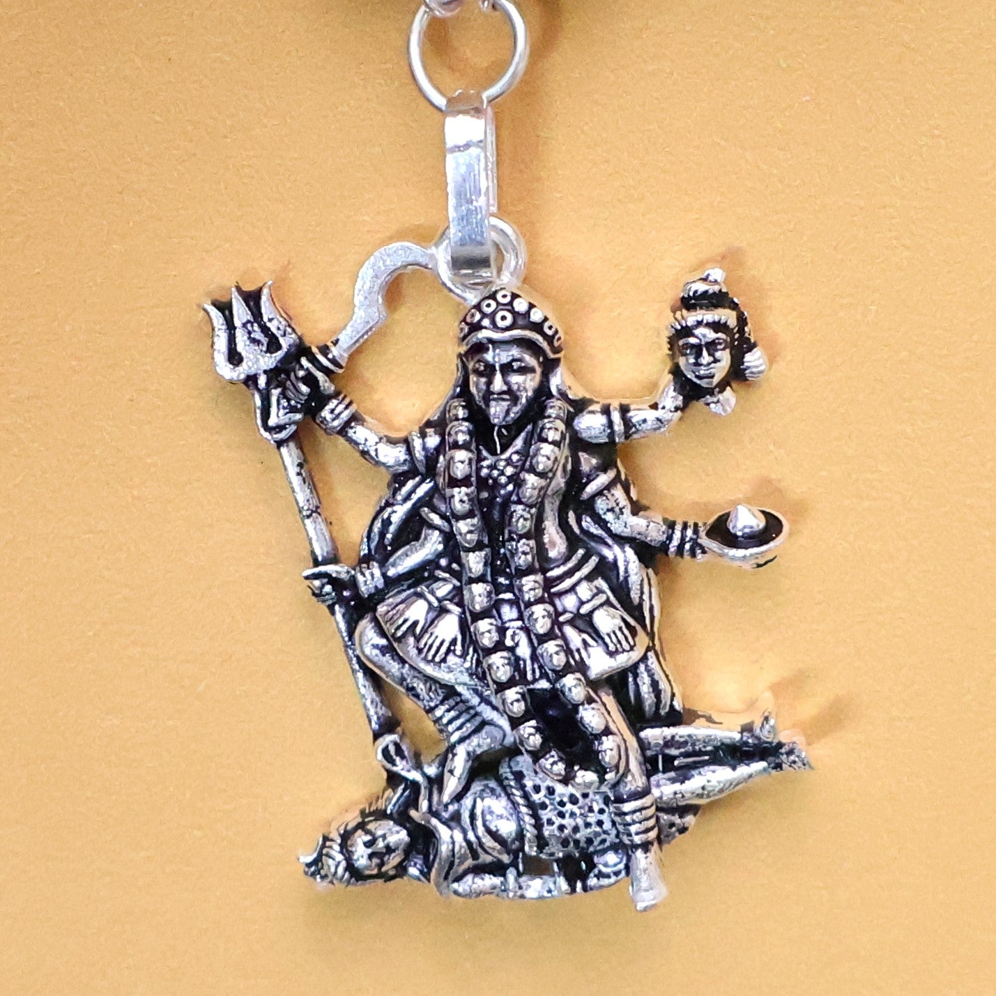 Pure Silver Maa Kali Pendent