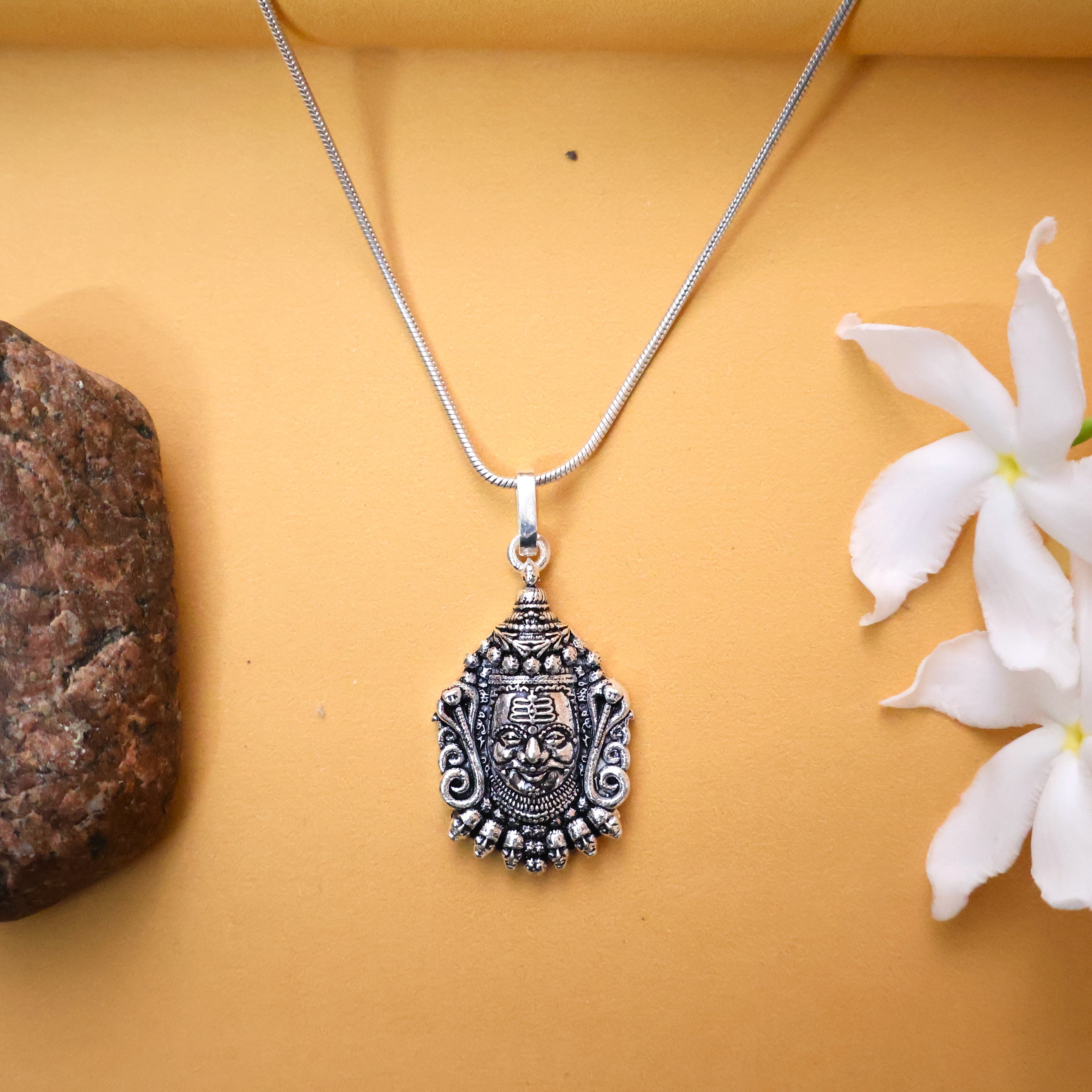 Mahakal Pure Silver Pendant