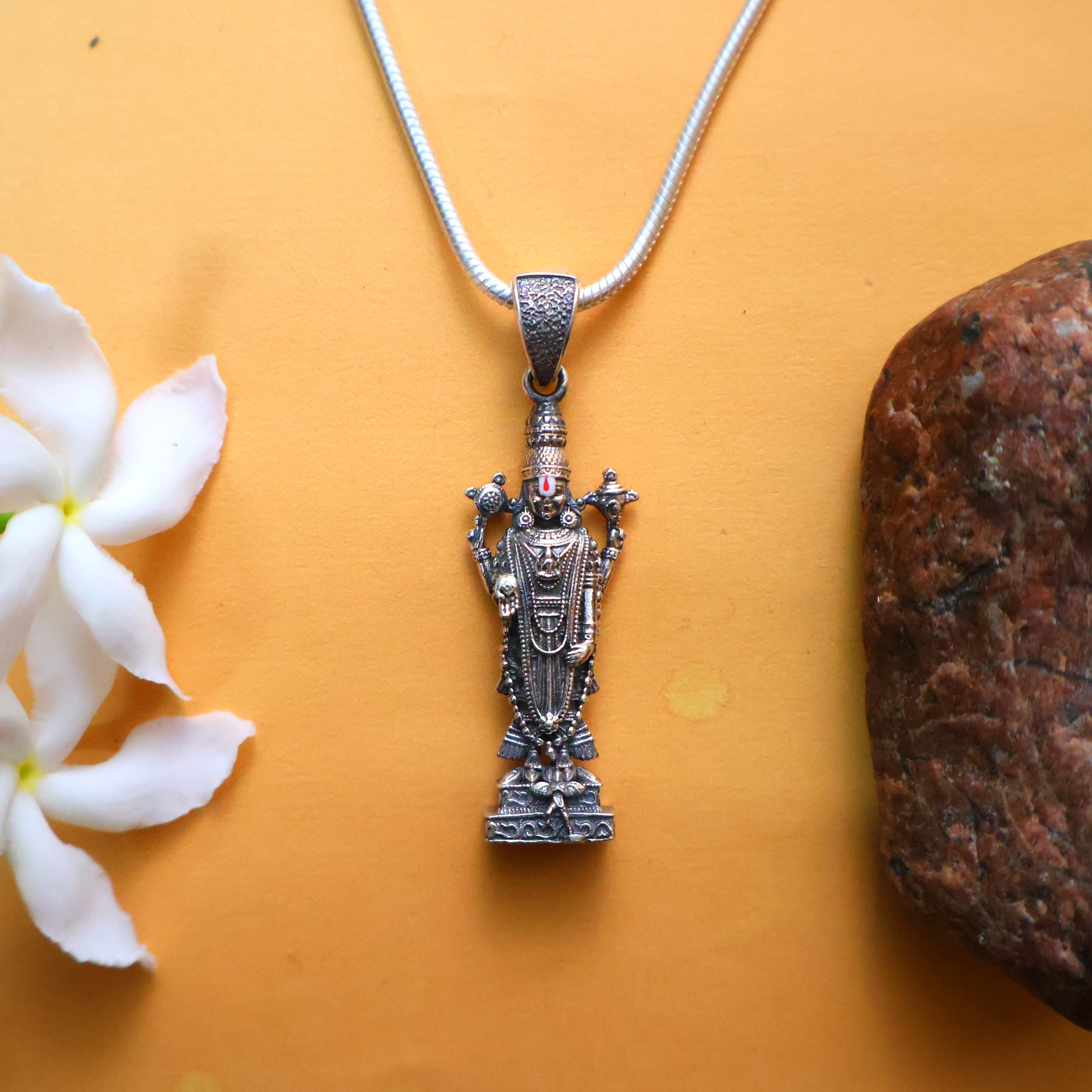 Venkateshwara Pure Silver Pendant