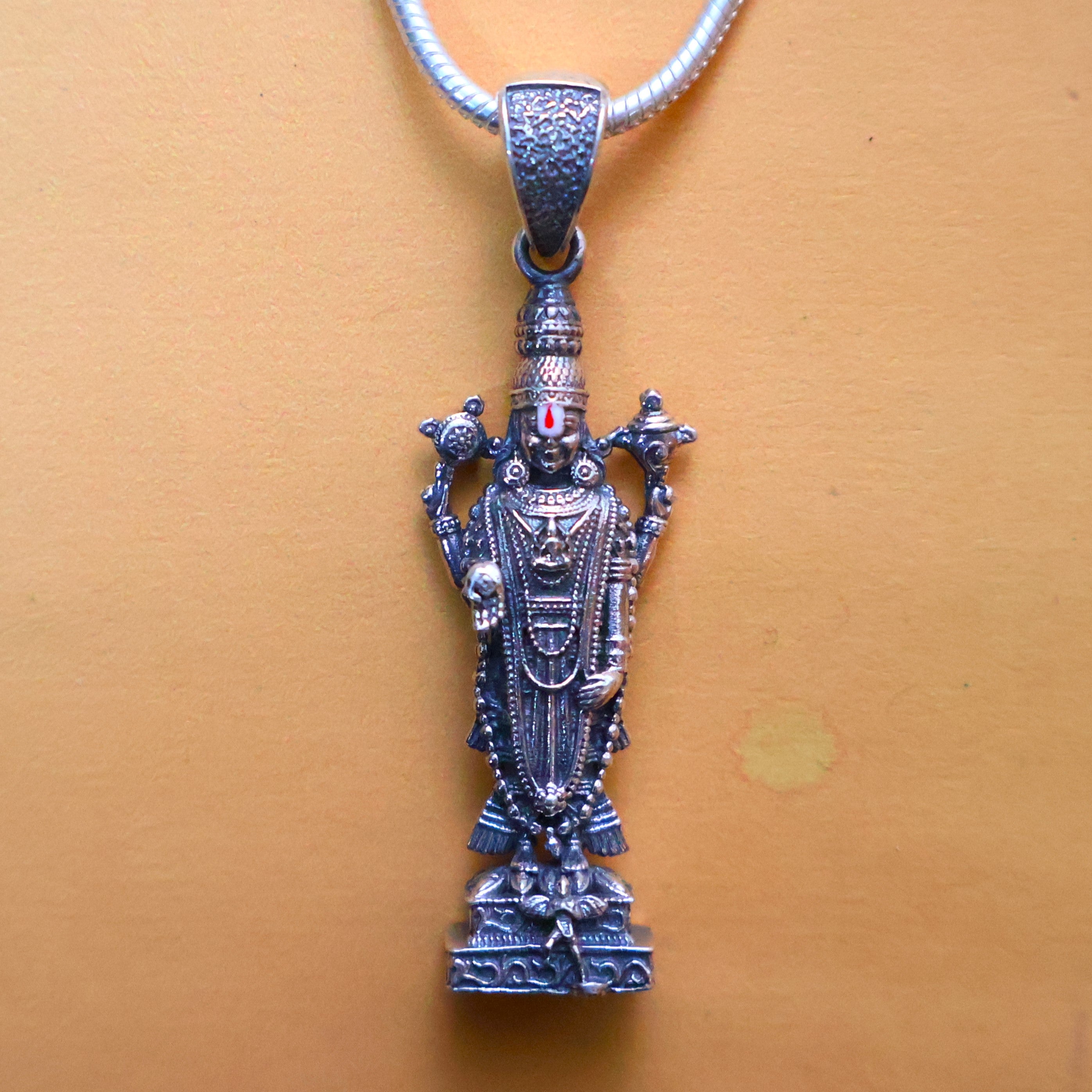 Venkateshwara Pure Silver Pendant