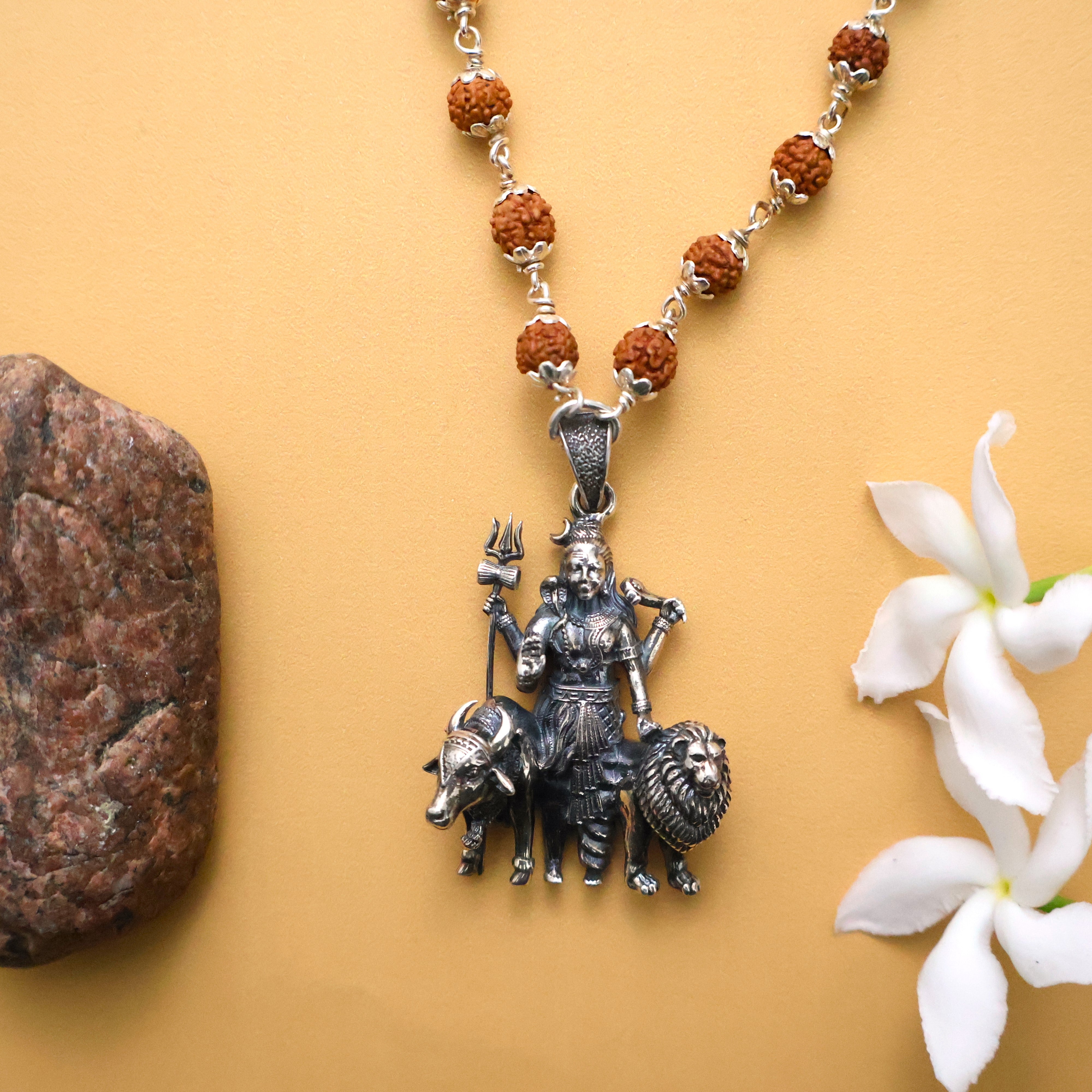 Shiva Shakti Pure Silver Pendant