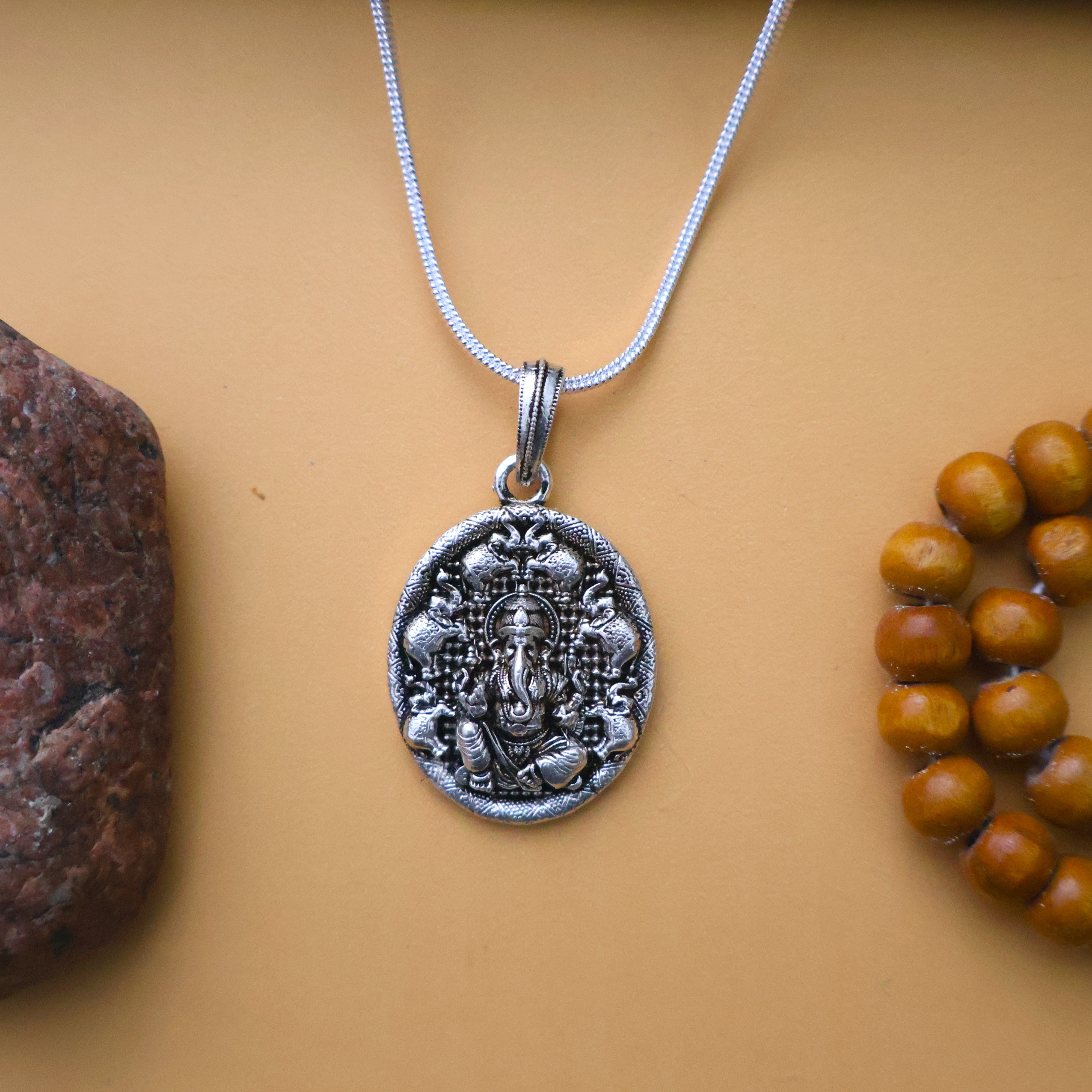 Ganesha Pure Silver Pendant