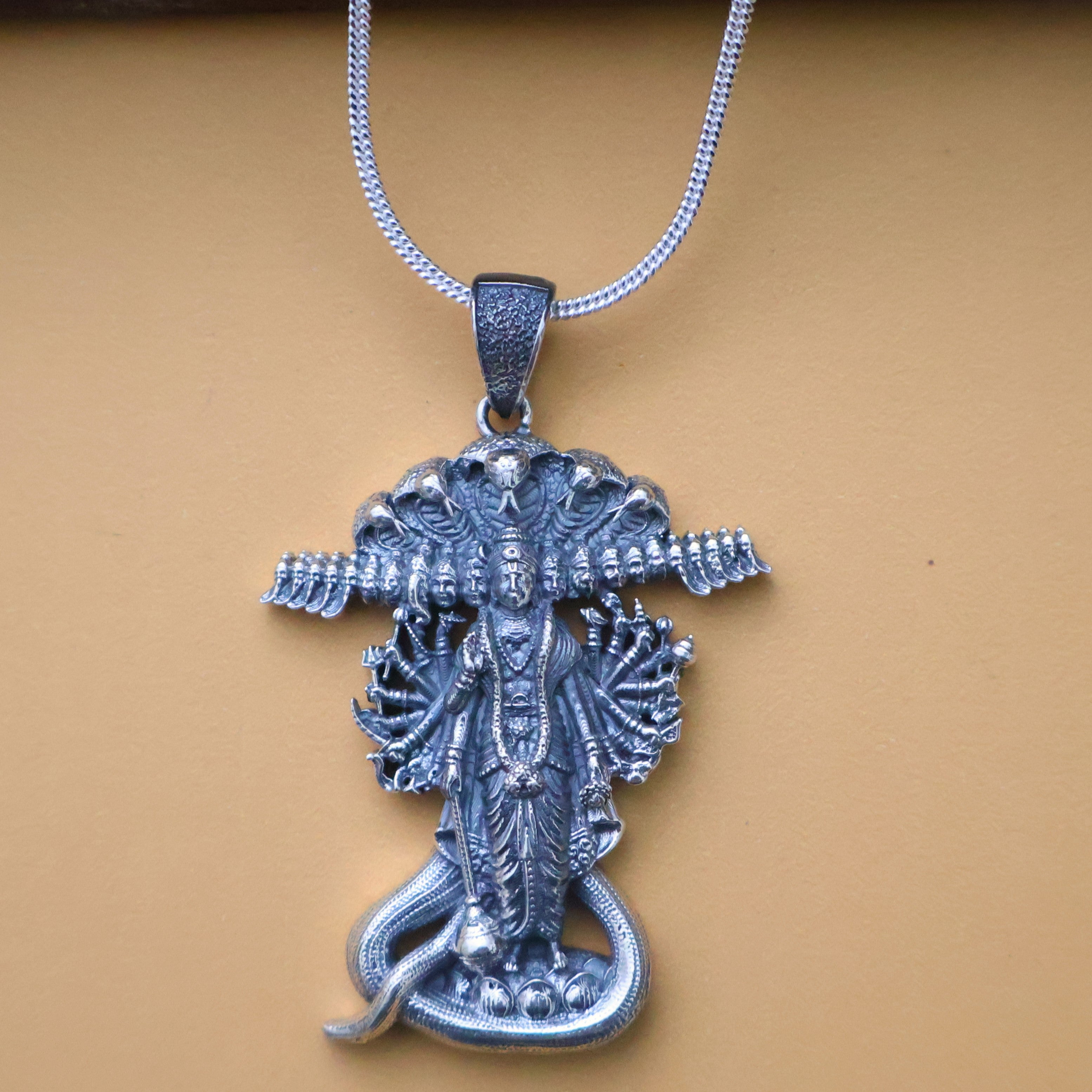 Vishnu Pure Silver Pendant