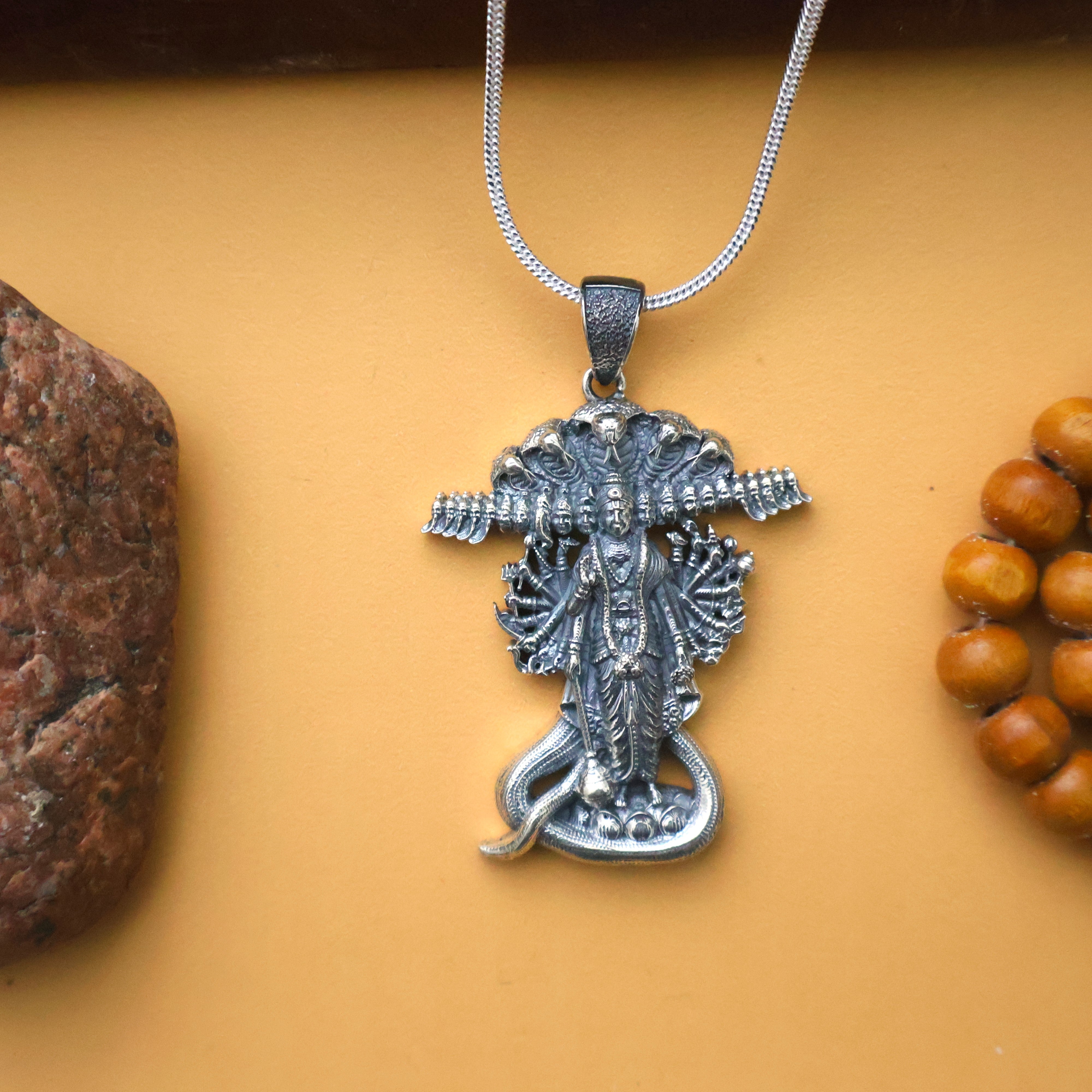 Vishnu Pure Silver Pendant