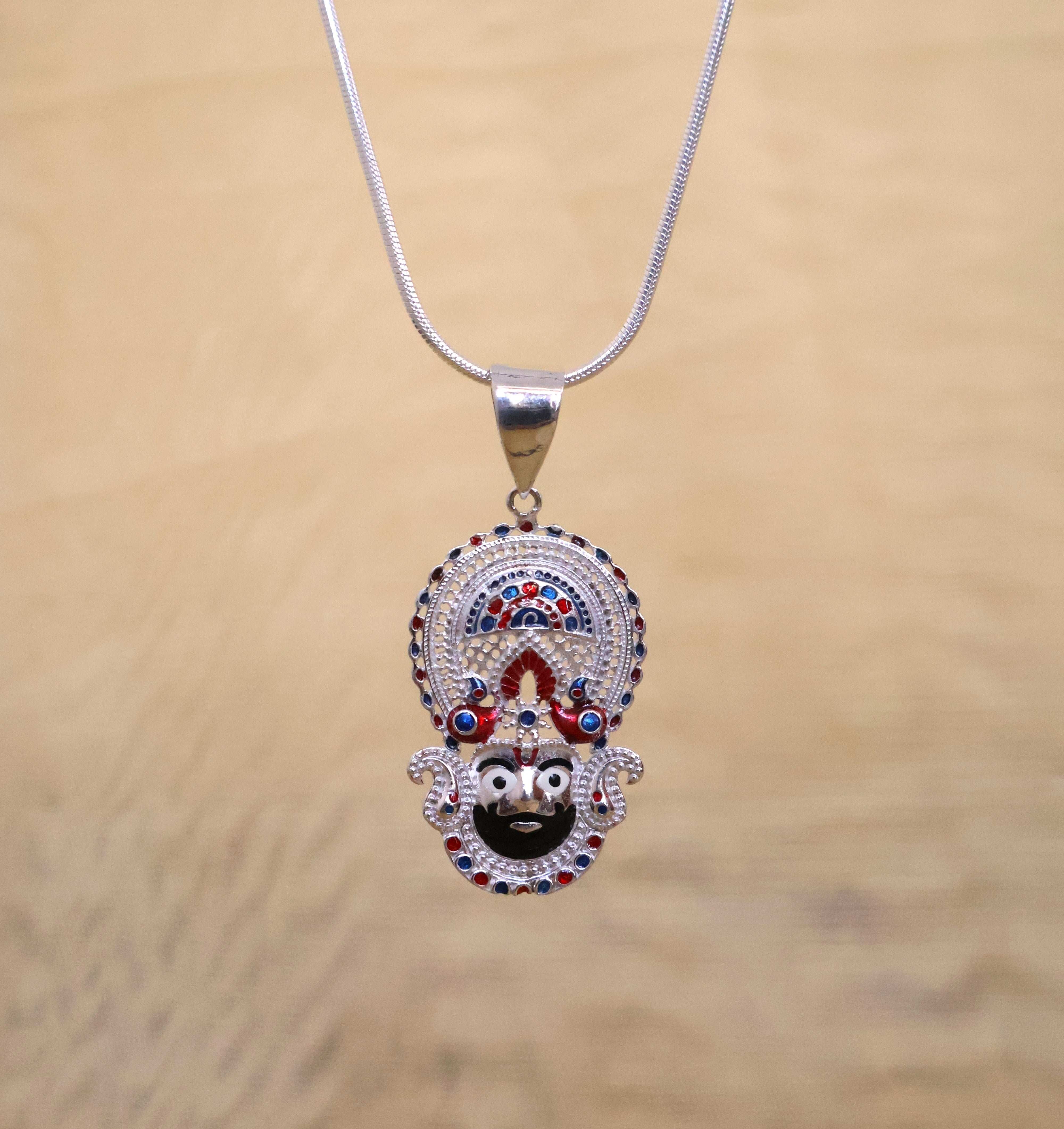 Pure Silver Khatu Shyam Pendant